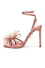 Aquazzura Reve 105 Sandal in Antique Rose, view 5, click to view large image.