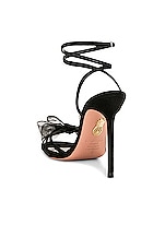 Aquazzura Reve 105 Sandal in Black, view 3, click to view large image.