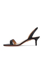 Aquazzura So Nude 50 Sandal in Black, view 5, click to view large image.