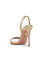 Aquazzura So Nude 105 Sandal in Multicolor, view 3, click to view large image.