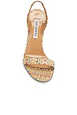 Aquazzura So Nude 105 Sandal in Multicolor, view 4, click to view large image.