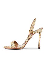 Aquazzura So Nude 105 Sandal in Multicolor, view 5, click to view large image.