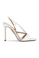 Aquazzura Sognare 105 Sandal in White, view 1, click to view large image.