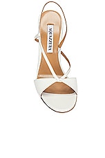 Aquazzura Sognare 105 Sandal in White, view 4, click to view large image.