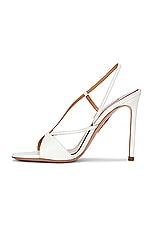 Aquazzura Sognare 105 Sandal in White, view 5, click to view large image.