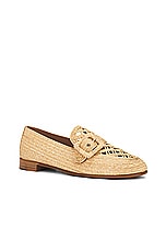 Aquazzura Visconti Loafer in Natural, view 2, click to view large image.