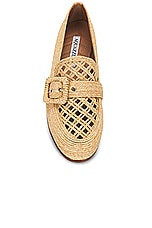 Aquazzura Visconti Loafer in Natural, view 4, click to view large image.