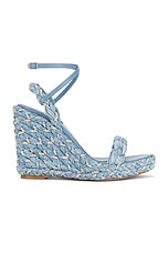 Aquazzura Costiera 120 Wedge in Jeans, view 1, click to view large image.