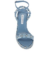 Aquazzura Costiera 120 Wedge in Jeans, view 4, click to view large image.