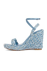 Aquazzura Costiera 120 Wedge in Jeans, view 5, click to view large image.