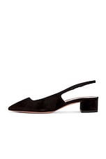 Aquazzura Ginza Sling 35 Pump in Black, view 5, click to view large image.