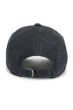 Acne Studios Script Cap in Faded Black, view 2, click to view large image.
