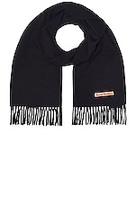 Acne Studios Scarf in Black, view 1, click to view large image.