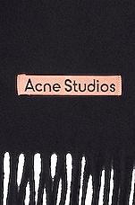 Acne Studios Scarf in Black, view 3, click to view large image.