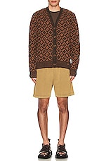 Acne Studios Shorts in Sage Green, view 5, click to view large image.