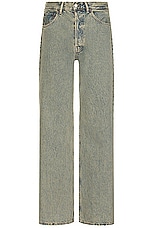 Acne Studios Delta Denim Jean in Blue & Beige, view 1, click to view large image.