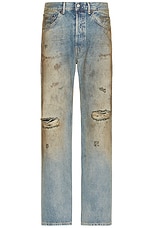 Acne Studios 2021m Penicillin Jeans in Mid Blue, view 1, click to view large image.