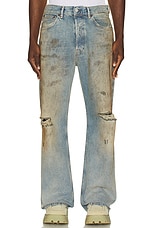 Acne Studios 2021m Penicillin Jeans in Mid Blue, view 3, click to view large image.