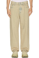 Acne Studios 1991 Toj Straight Denim Jean in Light Sand, view 3, click to view large image.