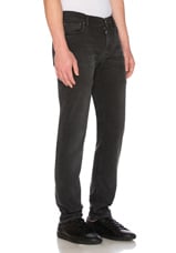 Acne Studios North Straight Leg in Used Black, view 2, click to view large image.