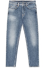 Acne Studios River Straight Leg in Mid Blue, view 1, click to view large image.