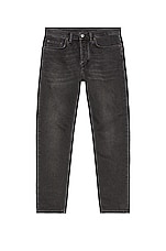 Acne Studios River Straight Leg in Used Black, view 1, click to view large image.