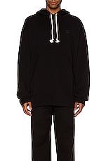Acne Studios Hoodie in Black, view 3, click to view large image.