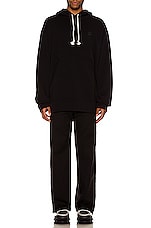 Acne Studios Hoodie in Black, view 4, click to view large image.