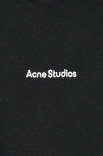 Acne Studios Franklin H Stamp Hoodie in Black, view 3, click to view large image.