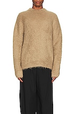 Acne Studios Sweater in Dark Beige, view 3, click to view large image.