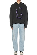 Acne Studios Faded Hoodie in Faded Black, view 4, click to view large image.