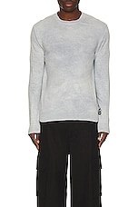 Acne Studios Knit Sweater in Dusty Blue, view 4, click to view large image.
