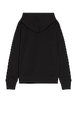 Acne Studios Fennis Face Hoodie in Black, view 2, click to view large image.
