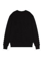Acne Studios Fairview Face Sweatshirt in Black, view 2, click to view large image.