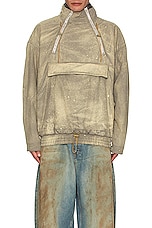 Acne Studios Anorak in Mud Grey, view 3, click to view large image.