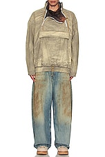 Acne Studios Anorak in Mud Grey, view 4, click to view large image.