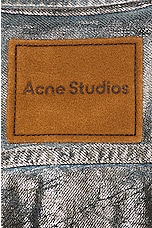Acne Studios Relaxed Shirt in Silver & Blue, view 3, click to view large image.