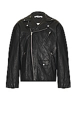 Acne Studios Leather Jacket in Black, view 1, click to view large image.