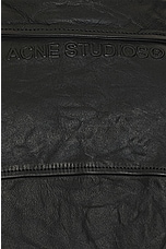 Acne Studios Leather Jacket in Black, view 3, click to view large image.
