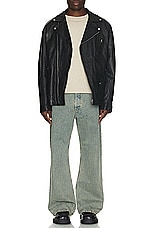 Acne Studios Leather Jacket in Black, view 5, click to view large image.