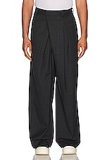 Acne Studios Trouser in Grey & Black, view 4, click to view large image.