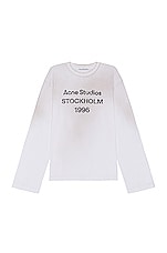 Acne Studios Edden U 1996 T-shirt in Optic White | FWRD Acne Studios Edden U 1996 T-shirt in Optic White | FWRD
