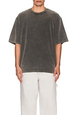 Acne Studios Tee in Faded Black, view 4, click to view large image.
