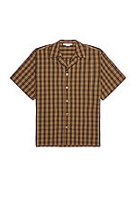 Acne Studios Shirt in Brown & Green, view 1, click to view large image.