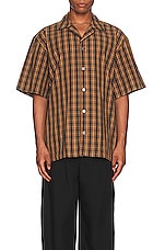 Acne Studios Shirt in Brown & Green, view 4, click to view large image.