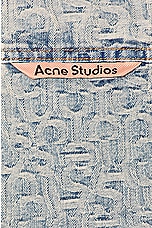 Acne Studios Denim Shirt in Blue & Beige, view 3, click to view large image.