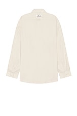 Acne Studios Long Sleeve Shirt in Off White, view 2, click to view large image.