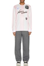 Acne Studios Jersey in Pink & White, view 5, click to view large image.