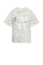 Acne Studios T-Shirt in Faded Black, view 1, click to view large image.