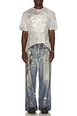 Acne Studios T-Shirt in Faded Black, view 4, click to view large image.